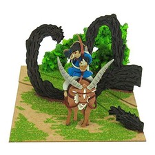 Sankei Studio Ghibli mini Princess Mononoke ashitaka and Tatari God scale paperc