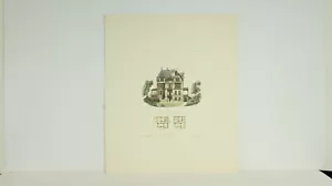 Litografía casa victoriana 1875 Ernst & Korn Berlín Raschdorff A. Vom Rath House - Imagen 1 de 10