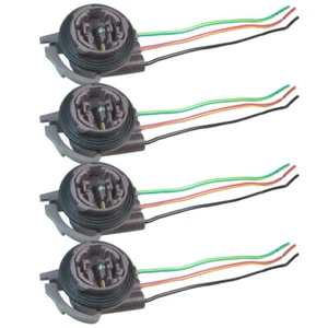 4pcs 3157 4157 3457 Socket Brake Turn Signal Light Wiring Harness Plug Connector - Picture 1 of 3