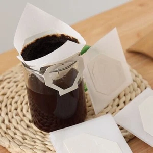 V-förmige hängende Ohr Kaffeefilter Beutel Hand Tropf Filter Stil Taschen Home Office - Bild 1 von 14