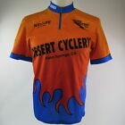 Cycling Jersey Men's Shirt Cyclery Palm Springs California Flames Graphics   