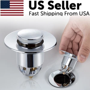 1-10PCS Bathroom Sink Plug Stopper Basin Pop-up Sink Drain Strainer Hair Catcher - Picture 1 of 14