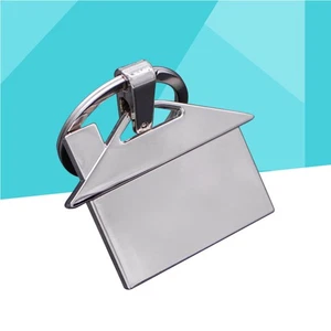 House Design Key Metal Keyring Gift Charm Purse Bag Pendant - Imagen 1 de 11