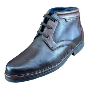 Stivali Oxford Galizio Torresi Uomo Taglia 8,5-9 Pelle Marrone Goring Bruciato Made In IT - Foto 1 di 9