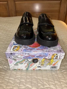 Jeffrey Campbell Black Ecole Block Heel Loafer Pumps Size 8.5 W/ Box - Picture 1 of 20