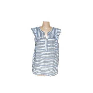 Baumwollbluse Talbots blau 1X Übergröße - Bild 1 von 4