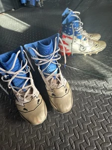 Under Armour Football Cleats - Used - Men’s US 9.5 - USA Patriotic America Theme - Picture 1 of 5