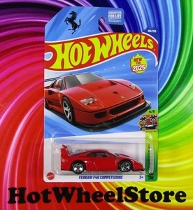 Tarjeta exótica Hot Wheels roja Ferrari F40 Competizione 2025 #198 HW82-071925 - Imagen 1 de 7
