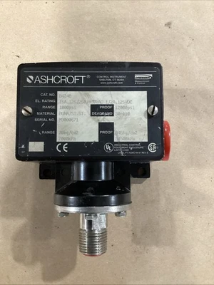 (NEW) B424B 1000 PSI ASHCROFT PRESSURE SWITCH - Image 1 of 3