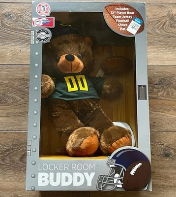 Oregon Ducks 12" Oso de Peluche Relleno con Jersey Oregon y Sombrero Compañero de Vestuario Nuevo en Caja Foto 1 de 4