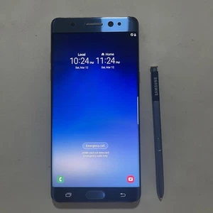 Original Used Phone For Samsung Galaxy Fe SM-N935K 64GB Korean Unlocked Blue - Picture 1 of 24
