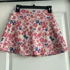 Freely Girl's Pink Floral Athletic Mini Skirt Lined Sz L  - Picture 1 of 8