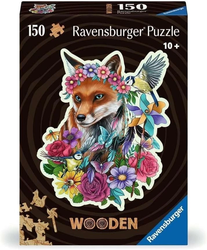 NUEVO Rompecabezas de madera Ravensburger 150 piezas 10+ edades zorro colorido Foto 1 de 3
