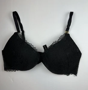 Victoria’s Secret sehr sexy Uplift Plunge BH Gr. 34 D schwarz gepolstert mit Spitze - Bild 1 von 10