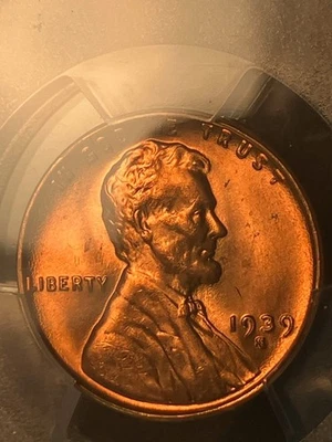 Bright Red MS66 1939-S Wheatback Penny PCGS 49136417, Nice! - Image 1 of 4