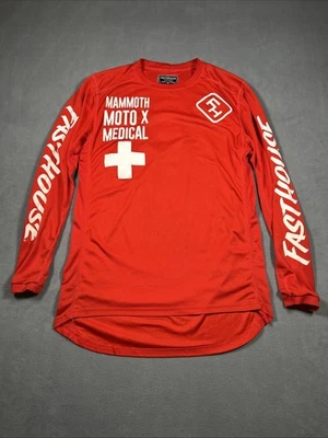 Camiseta deportiva Fasthouse para hombre mediana Mammoth Moto Medical Team manga larga roja Foto 1 de 4