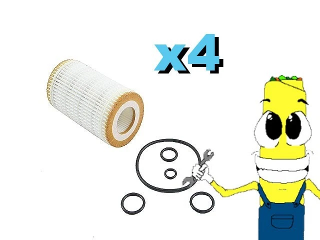 Filtro de aceite premium para Mercedes Benz CLS55 AMG con motor de 5,5 L 2006 paquete de 4 Foto 1 de 3