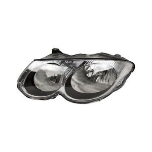 Headlight For 1999-2004 Chrysler 300M Left Driver Side Chrome Housing Clear Lens