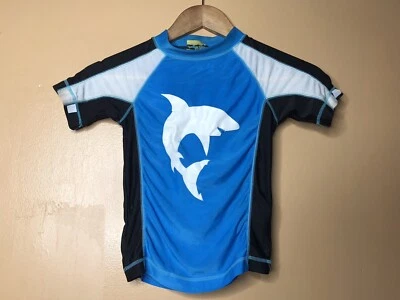 Jump N Splash Boys Size 4 Swim Top Rash Guard Multicolor Short Sleeve - Image 1 of 4