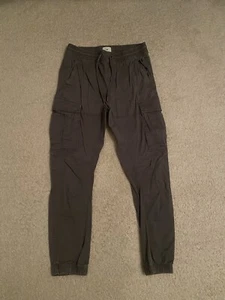 H&M Men Gray Slim Fit Cargo Joggers Size S - Picture 1 of 5