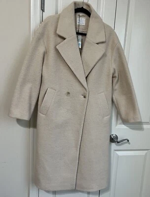 Gabardina Primark vintage para mujer beige tostado negro lana larga nueva con etiquetas - B1 Foto 1 de 4