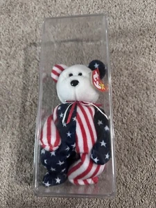 Ty Beanie Baby Spangle The Bear Tag Attached Case 1999 USA💙❤️🤍 - Bild 1 von 6