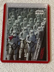 2015 Topps Star Wars The Force Awakens Series One First Order Rises #FO5 NM Card - Picture 1 of 2