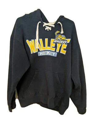 Sudadera con Capucha Toledo Walleye Hockey con Cordones Azul Marino J America Talla Grande Foto 1 de 4