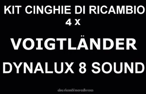 ★KIT CINGHIE DI RICAMBIO 4 x PROIETTORE SUPER 8 mm VOIGTLANDER DYNALUX 8 SOUND★ - Imagen 1 de 1