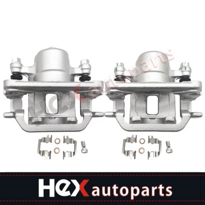 Pair For 2003 2004 2005 Nissan 350Z Infiniti G35 Rear Brake Calipers w/ Bracket - Image 1 of 4