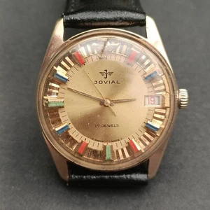Vintage Jovial Mens Swiss Watch - Picture 1 of 10
