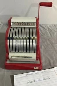 Vintage Red Check Protector Works! Retro - Picture 1 of 8