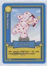 2007 Webkinz Series 2 Blue Deck Cards Love Puppy #B2-30 0kz8