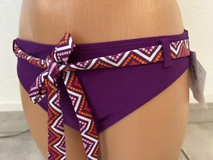 Elemar Bikinihose Badehose Höschen Slip Unterteil lila Gürtel 48 4XL NEU - Bild 1 von 7