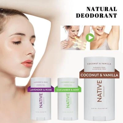 MARKENLOS Native Deodorant Cucumber & Mint /Citrus & Musk / Coconut & Vanilla 75g уα V6H1