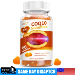 Coenzyme Q10 Gummies Natural Heart Health Support - High Absorption CoQ10 500mg - Picture 1 of 8