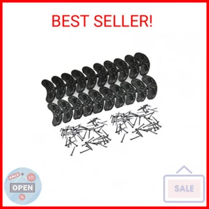 20 pcs Heel Plates Shoe Heel Taps Rubber Tips Sole Heel Repair Pad Replacement w - Picture 1 of 2