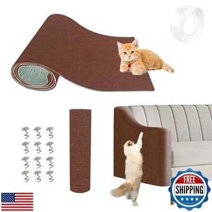 78.7"x15.8" Cat Scratching Mat - Trimmable Self Adhesive DIY Climbing Cat Scr - Picture 1 of 5