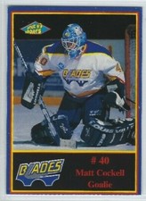 Matt Cockell (goalie) 1997-98 Saskatoon Blades (WHL)