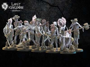 Tiefsee-Zombies: Lost Kingdom Miniatures Undead of Misty Island Harz 3D-Druck - Bild 1 von 6