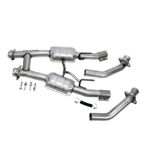 BBK 1521 2.5" High Flow Catted H-Pipe for 86-93 Mustang 5.0L V8 GT/LX/Cobra - Picture 1 of 7