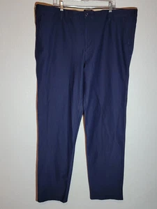dockers smart 360 knit chino pants mens 44x38 straight stretch flat front blue - Picture 1 of 13