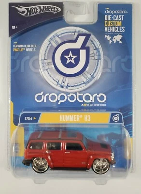 Hot Wheels Dropstars Hummer H3 Red 1:50 Street Profile RR Phat Lip - Image 1 of 4