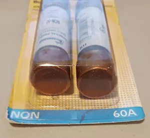Eaton Bussmann Anzeigesicherungen 60A, 250V. Neu. 2er-Pack. Kostenloser Versand. - Bild 1 von 4