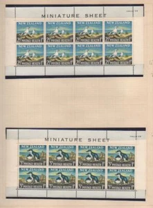 4 pages  New Zealand Health Stamps Mini Sheets - Picture 1 of 1