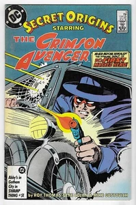 SECRET ORIGINS The Crimson Avenger #5 COPPER AGE DC COMIC BOOK Circa 1986 direct - Picture 1 of 2