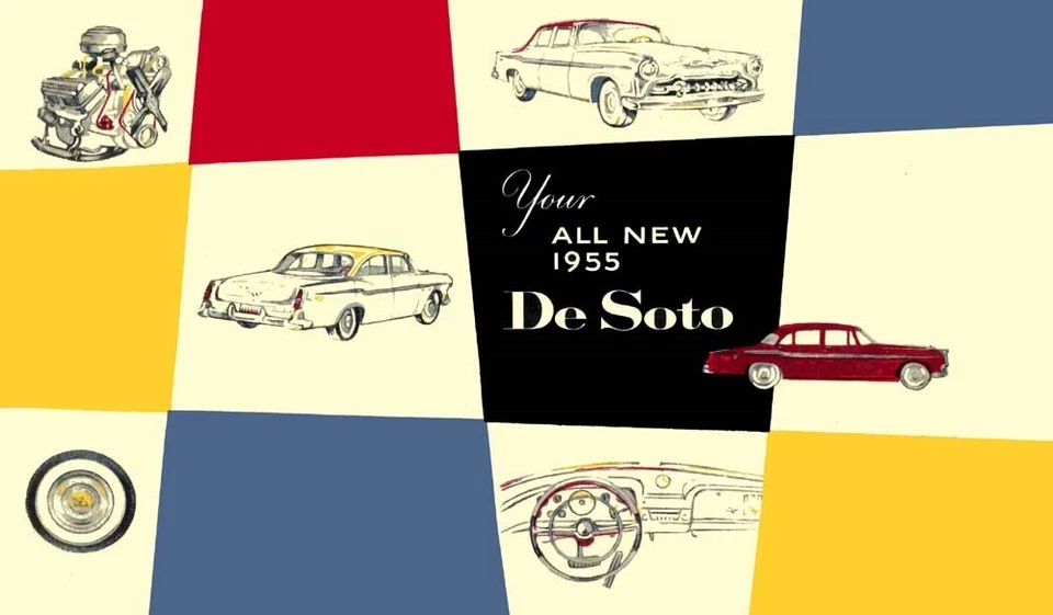 1955 Desoto Owners Manual User Guide Reference Operator Book Fuses Fluids