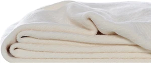 - King Blanket, Lightweight Cotton Bedding, Home Decor for All Seasons (Herringb - Picture 1 of 4