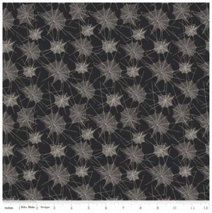 Halloween Fabric - Trick or Treat Spiderweb on Black - Riley Blake YARD - Picture 1 of 1