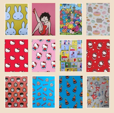 Retro Cool Characters Gift Wrap Poster Paper Rolled Betty Boop Peanuts Beano